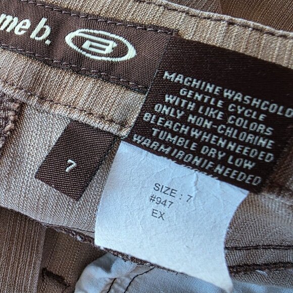 Vintage Let Me B. Bongo Juniors 7 Jeans Flared Light Brown Tan 90s Y2K Denim - Picture 9 of 10